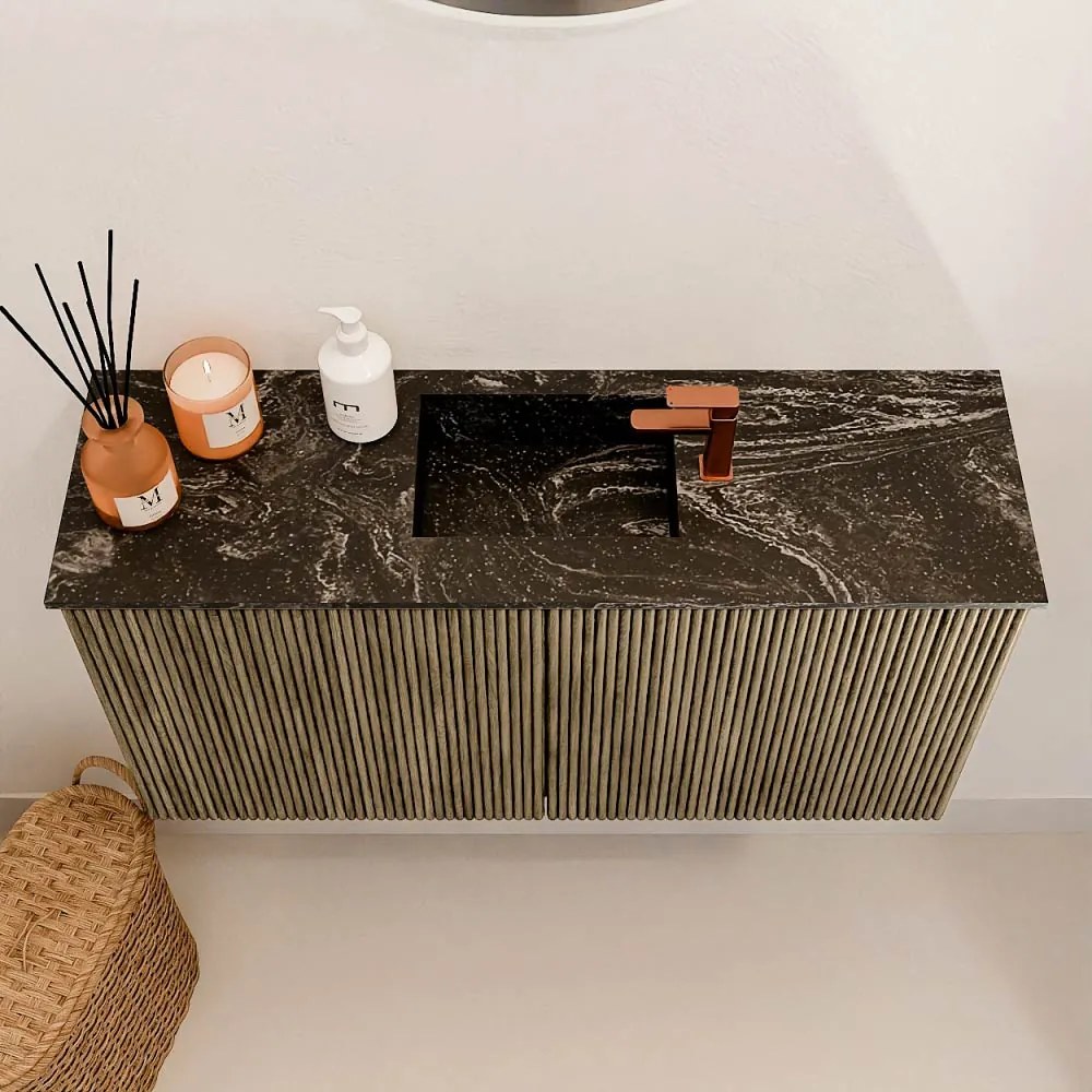Mondiaz Joya DLux 80cm toiletmeubel dusk met wastafel faye midden 1 kraangat lava