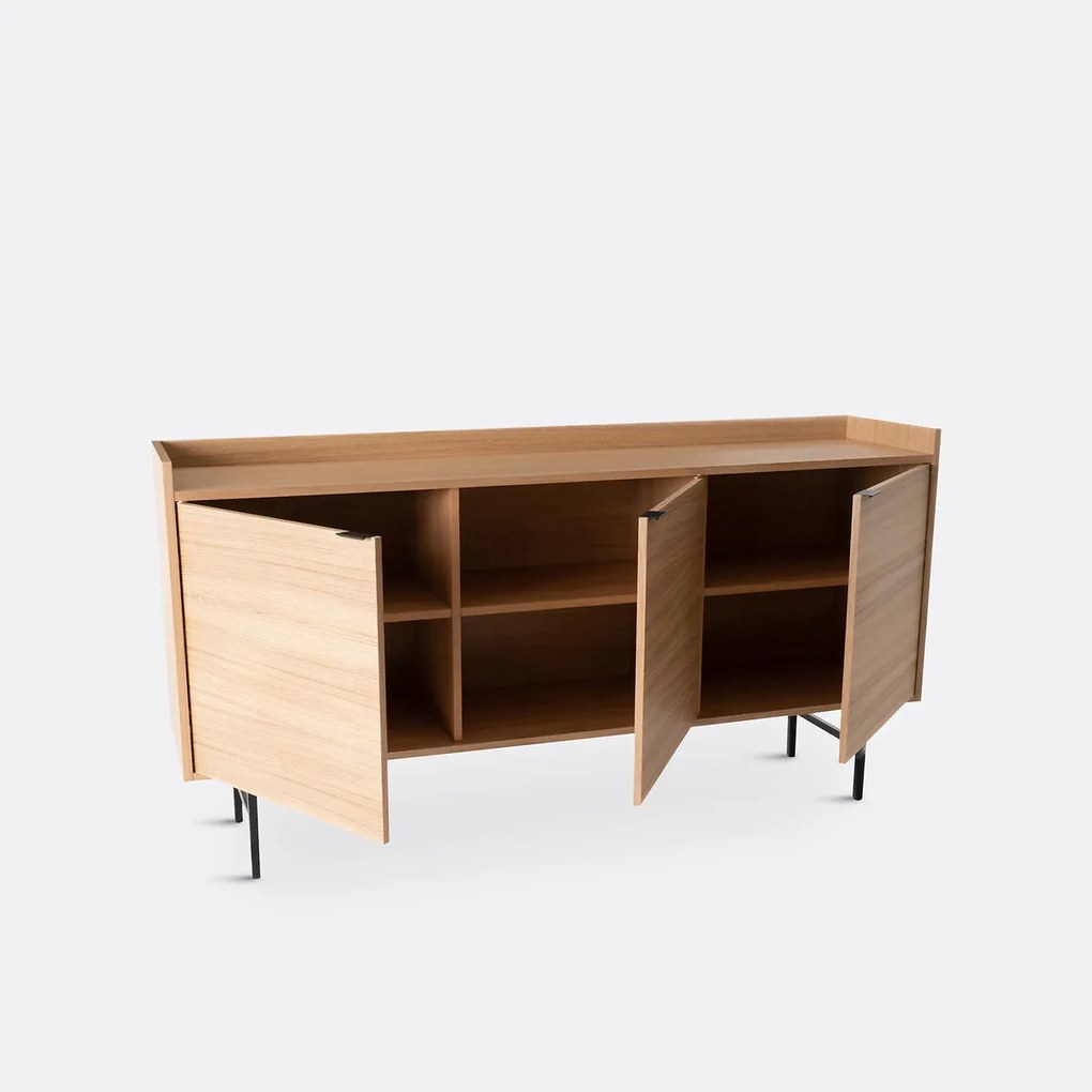 3-deurs dressoir in eikenfineer, Volga