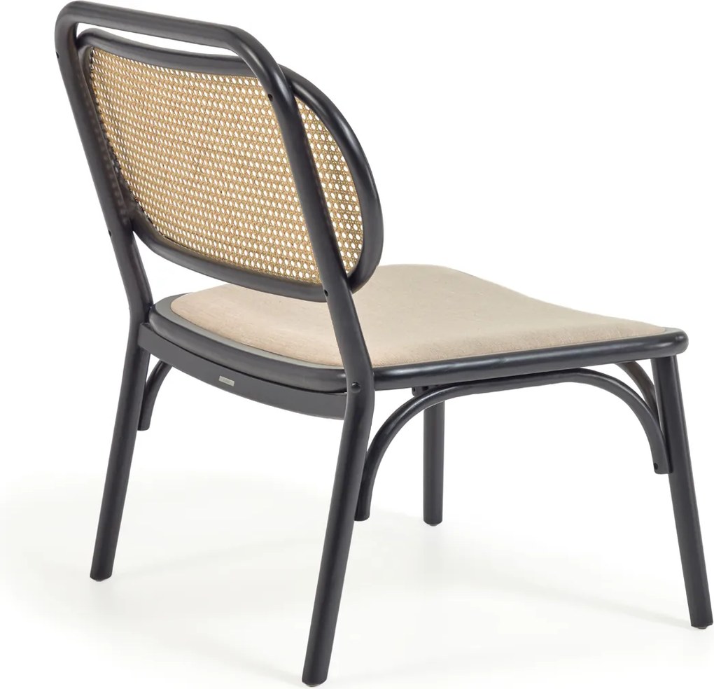 Retro Webbing Fauteuil Zwart