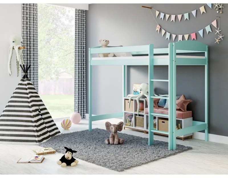 Kinderen Blauw Hoogslaper - Bobby Voor Kinderen Kinderen Junioren 5059914014103 Children's Beds Home, 160x80, Geen Children's Beds Home Dennenhout