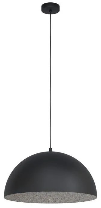 Eglo -  Hanglamp Gaetano Zwart / Grijs  Staal