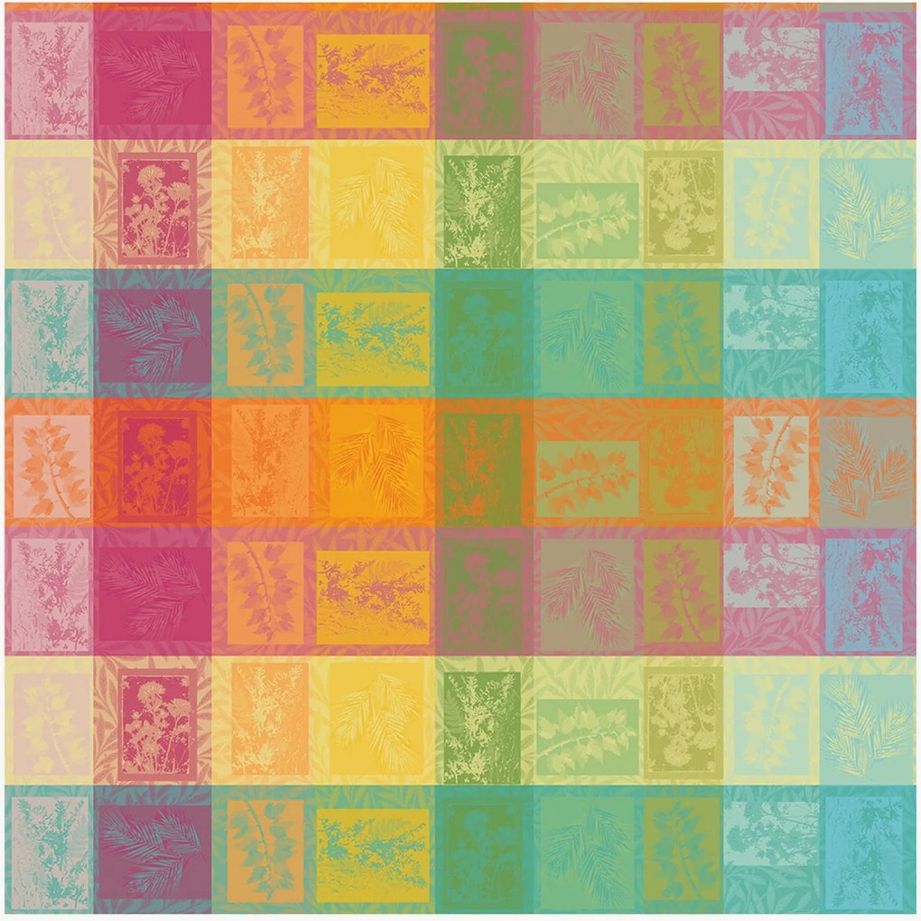 Jacquard tafelkleed Arc En Ciel met acryl coating