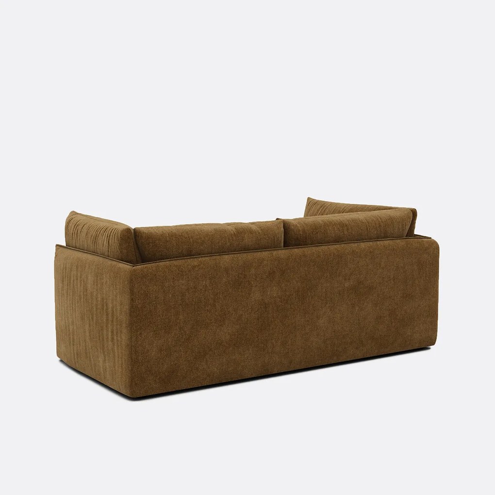 3-zits rechte bank in gevlekt polyester, MALO