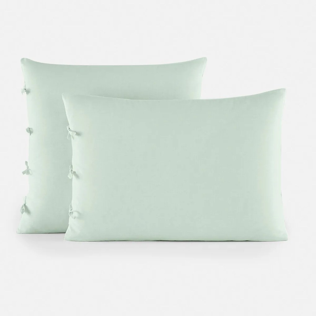 Effen kussensloop te strikken in katoen , Scenario