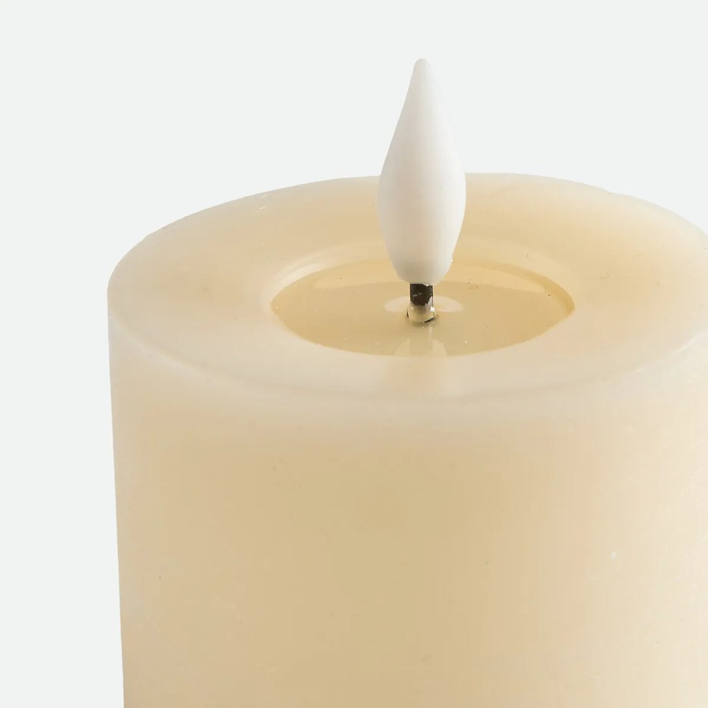 Ledkaars, van was, hoogte 9,5 cm, CASPAR