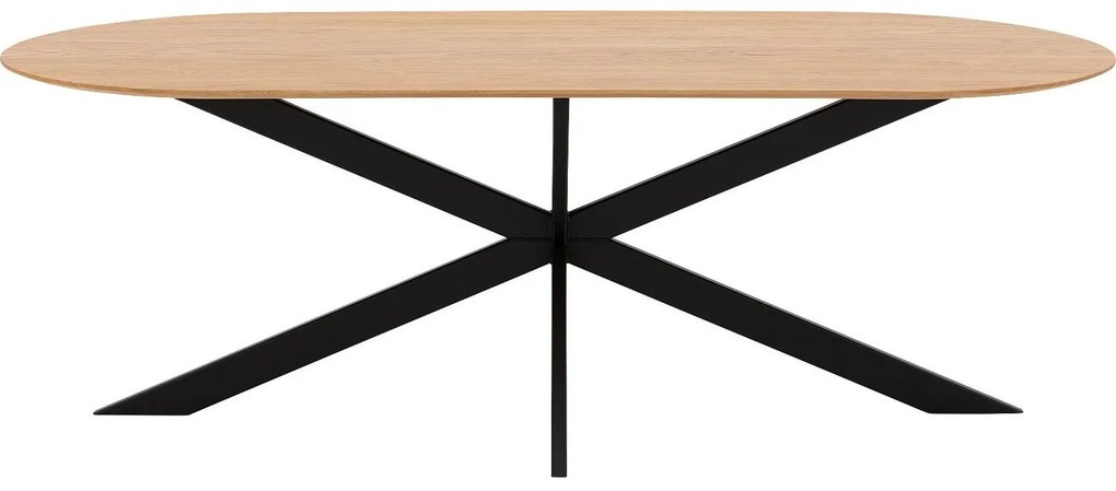 Goossens Excellent Eettafel Uniek, Semi rond 260 x 100 cm