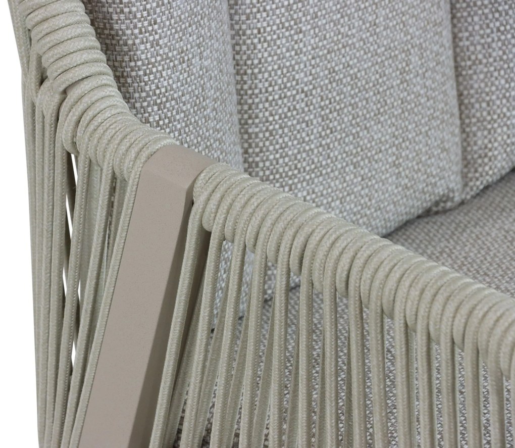 Tuinset 6 personen 260 cm Aluminium/rope Taupe Lifestyle Garden Furniture Verona/San