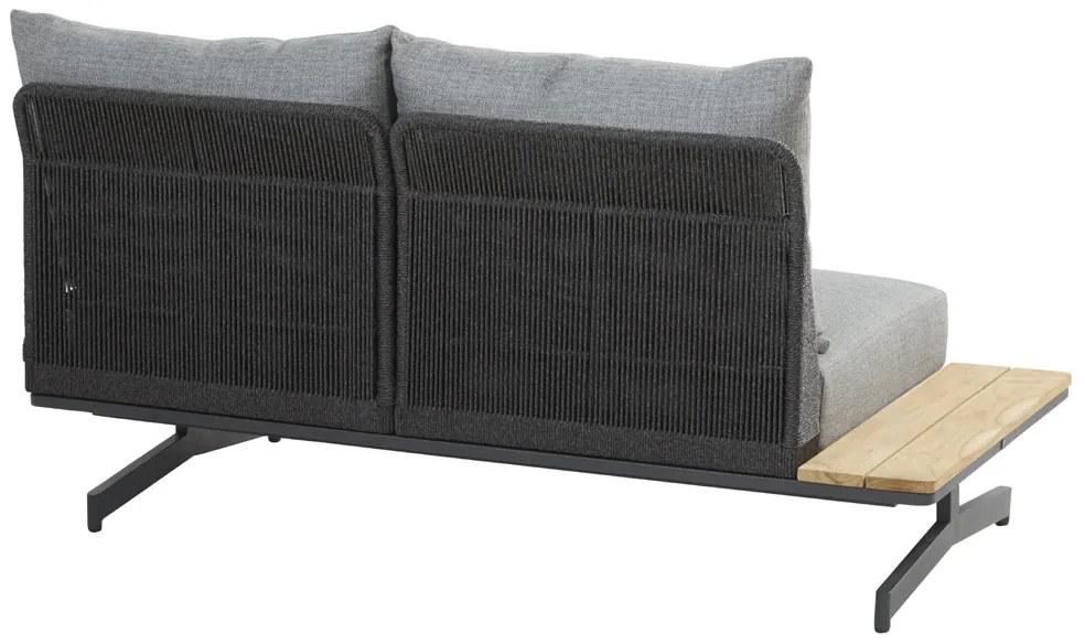 4 Seasons Outdoor Fortuna 4-zits platform loungebank  Loungeset    antraciet weerbestendig