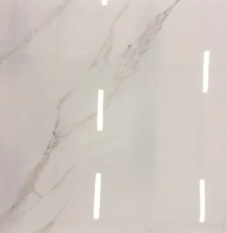 Hoogglans Vloertegel 80x80 Cm Carrara Wit Marmerlook NR41