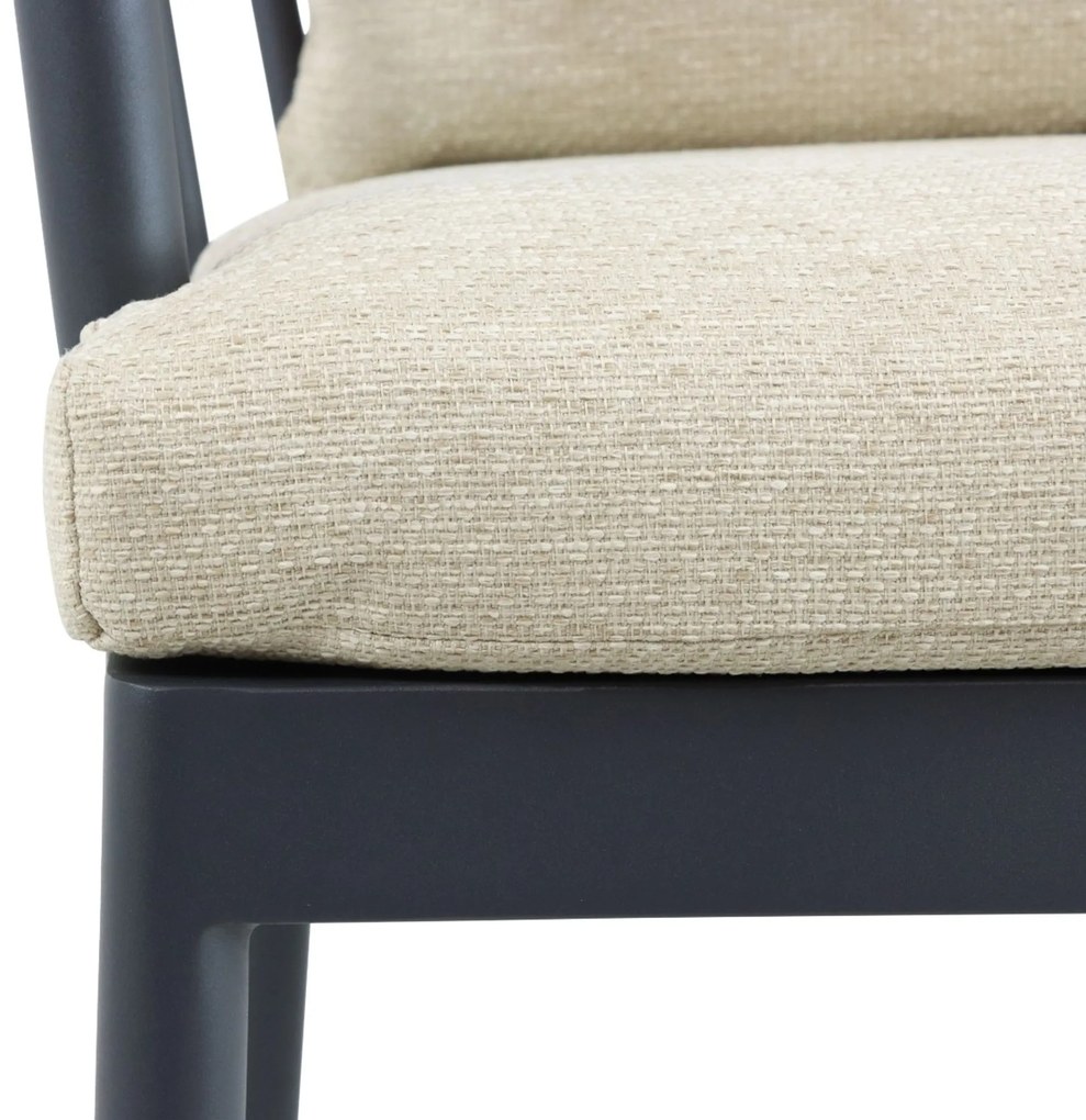 Tuinstoel Aluminium/Teak Grijs-antraciet Apple Bee Condor