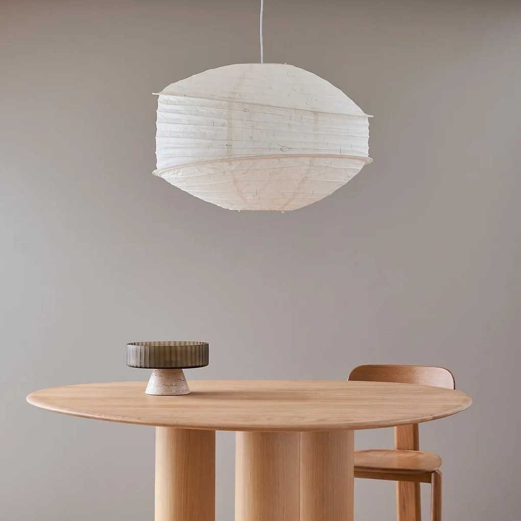 Hanglamp van structuurpapier, diameter 68 cm, NASSAH