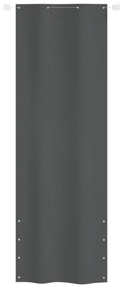 vidaXL Balkonscherm 80x240 cm oxford stof antracietkleurig