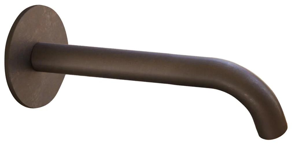 Wastafelkraan Uitloop Hotbath Cobber Rond 15 cm Verouderd Messing