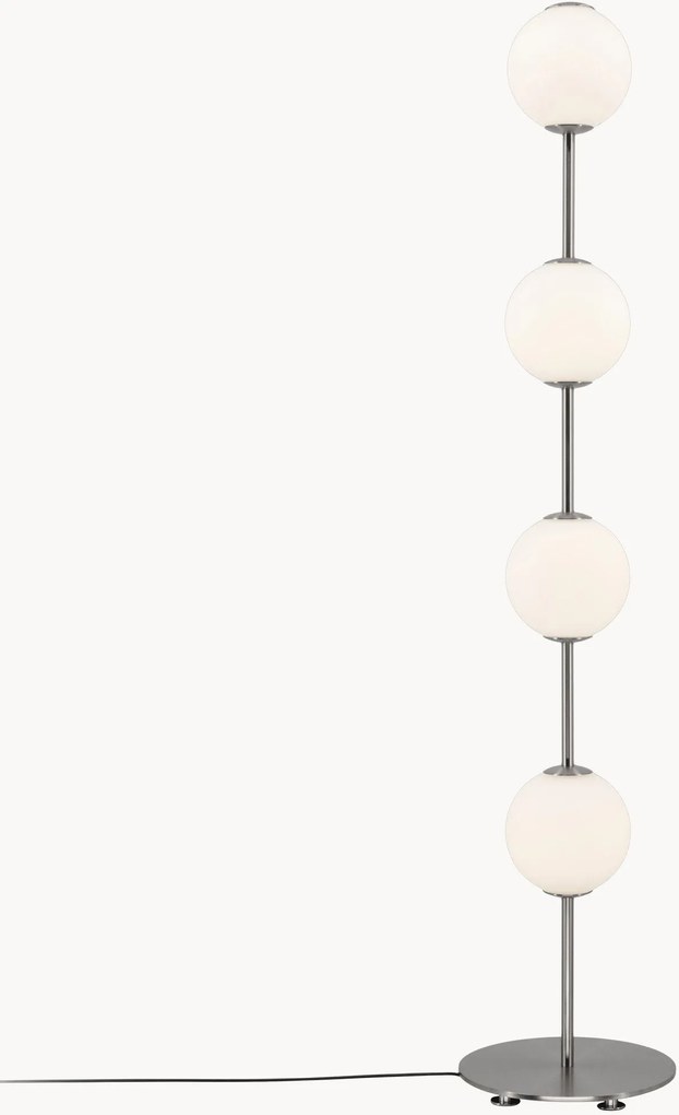 Mondgeblazen LED vloerlamp Audrey, dimbaar