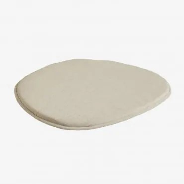 Zariel Stoelkussen Stof Crème Beige - Sklum
