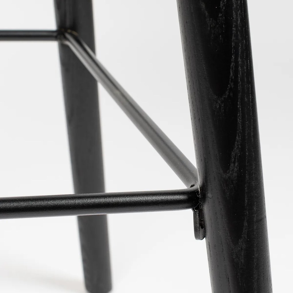 Zuiver Albert Kuip All Black Design Barkruk