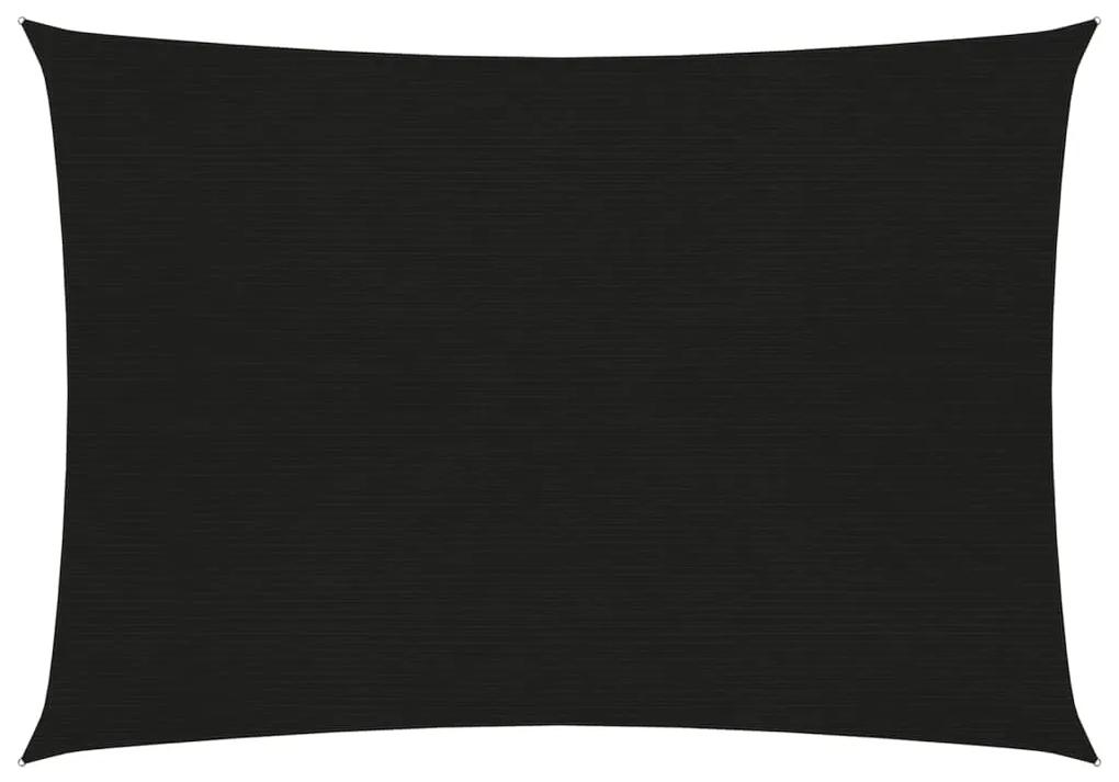 vidaXL Zonnezeil 160 g/m² 2,5x3,5 m HDPE zwart