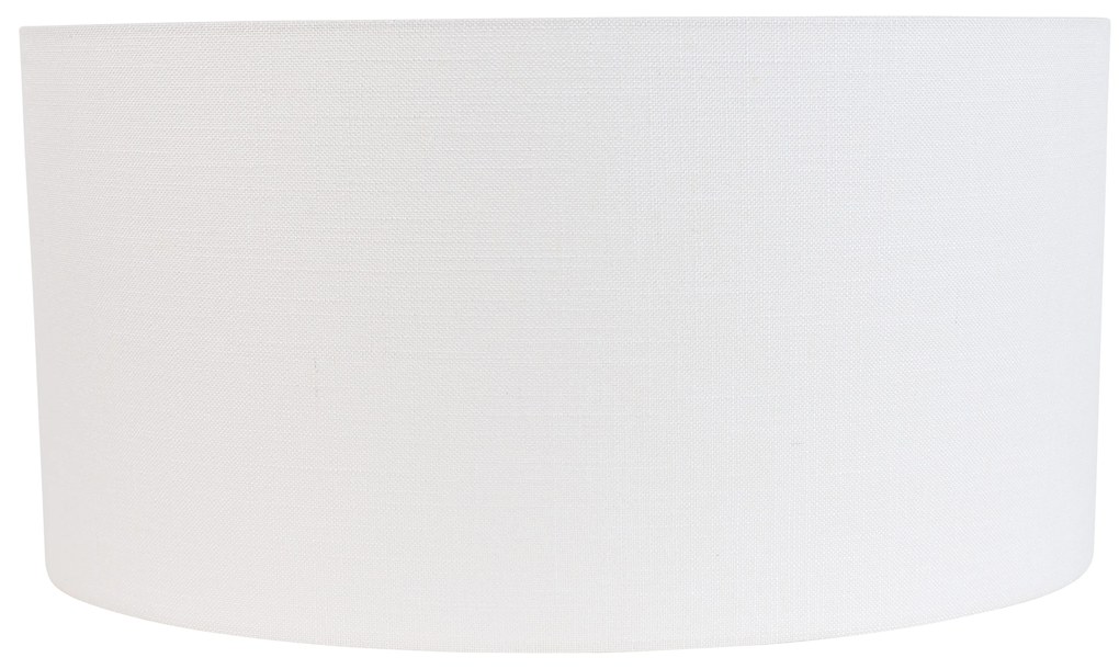 Stoffen Linnen lampenkap wit ovaal 50/33/25 Modern