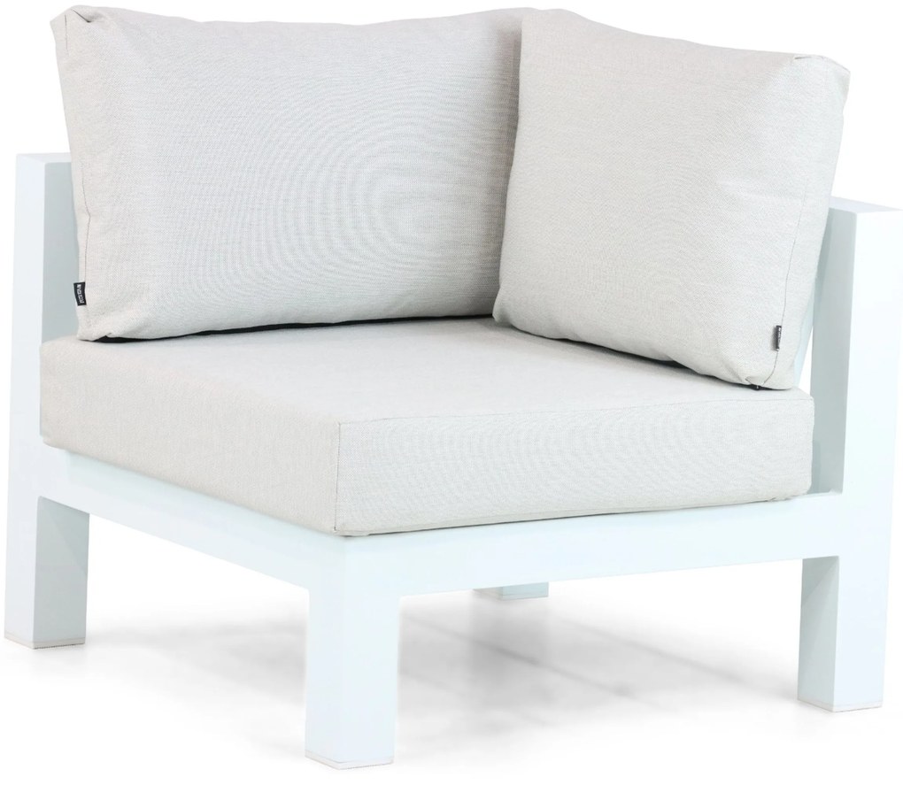 Hoek loungeset 5 personen Aluminium Wit Lifestyle Garden Furniture Luca