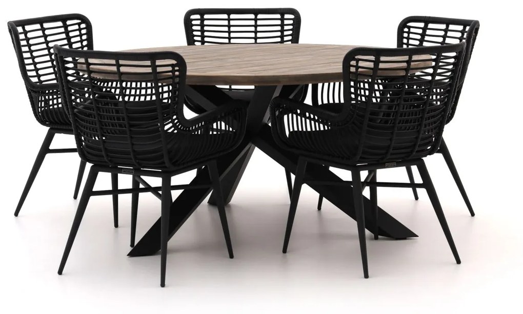 Diningset Intenso  | 5 personen | Tuinset teakhout | 6-delig | 150cm | Kees Smit Tuinmeubelen