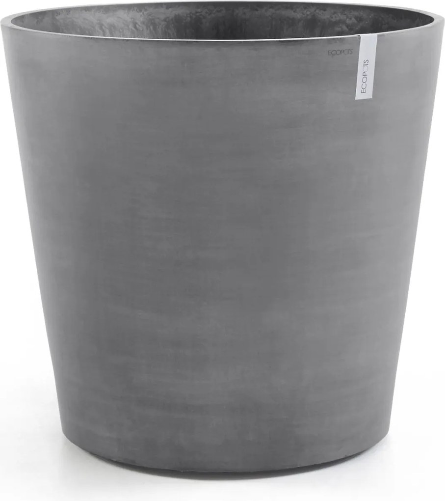 Ecopots bloempot Amsterdam Wheels 60 - Rond - Grey - Diameter 60 x H56 cm