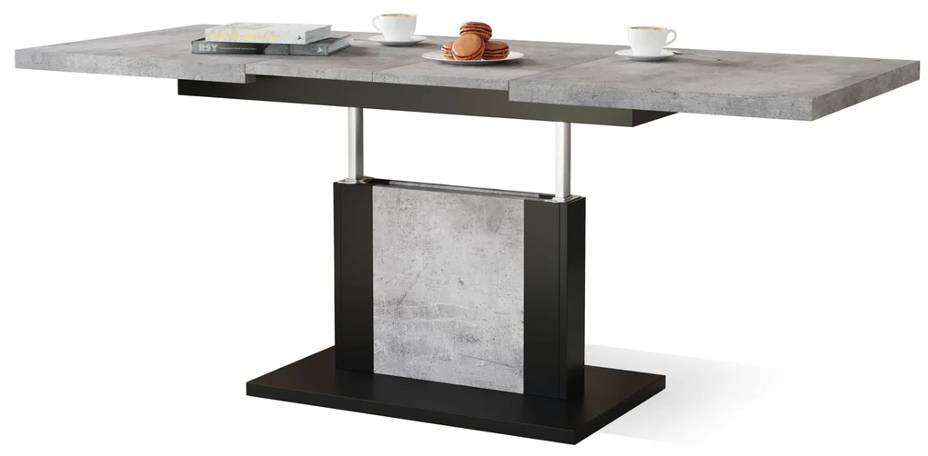 ORION beton / zwart, salontafel