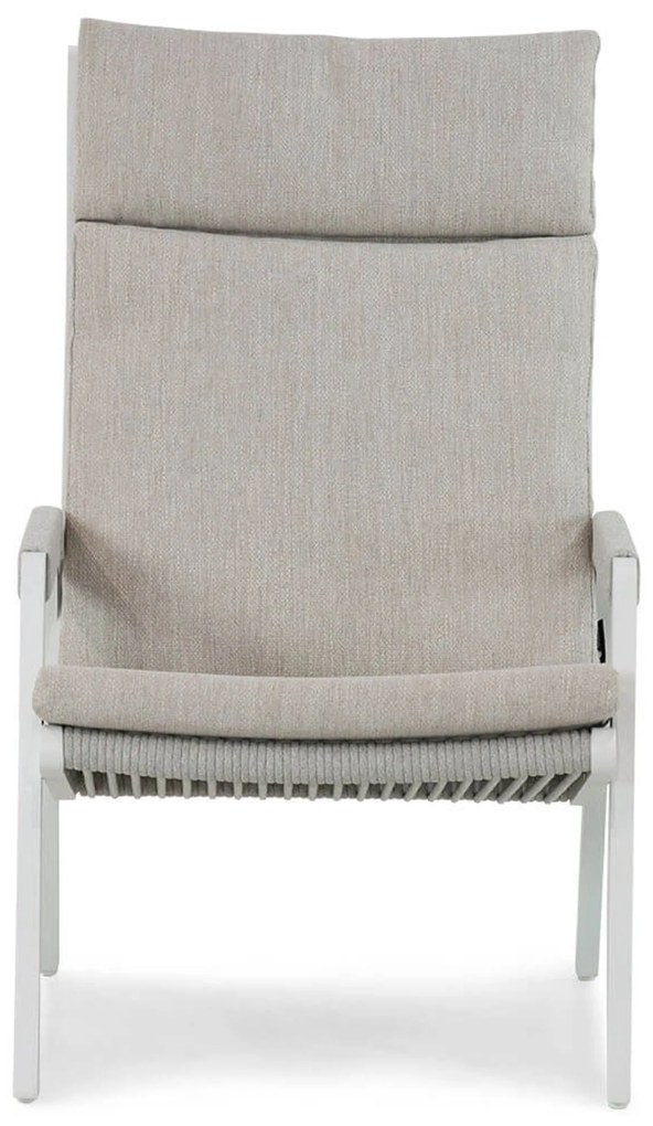 Bistroset 2 personen 60 cm Aluminium/rope Wit Coco Valentino/Avellino