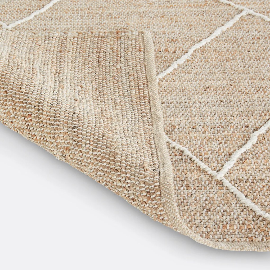 Vloerkleed in jute en katoen, Tospa
