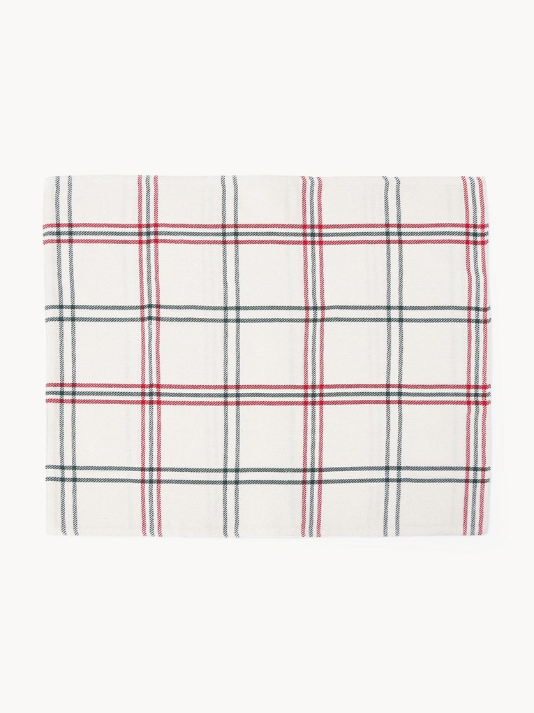 Geruite placemats Aster, 2 stuks