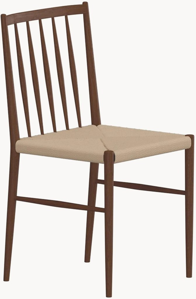 Eetstoelen Enes met houtlook, 2 stuks