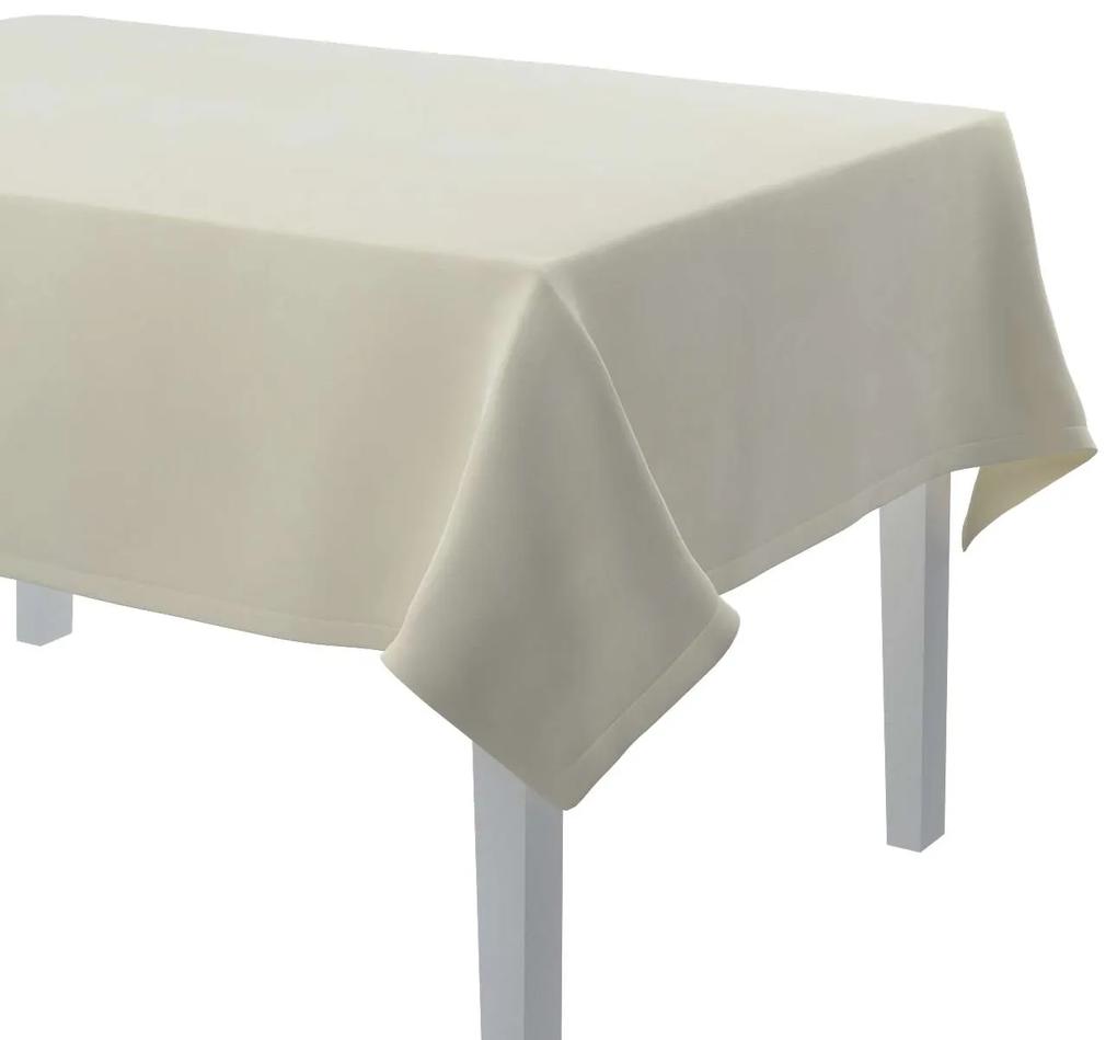 Dekoria Rechthoekig tafelkleed collectie Velvet oud wit  130 × 130 cm
