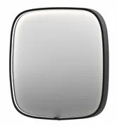 INK SP31 spiegel - 60x4x60cm contour in stalen kader incl dir LED - verwarming - color changing - dimbaar en schakelaar - geborsteld metal black 8409815