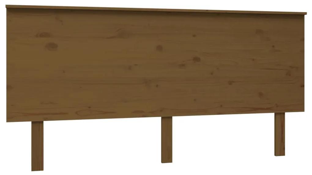 vidaXL Hoofdbord 164x6x82,5 cm massief grenenhout honingbruin