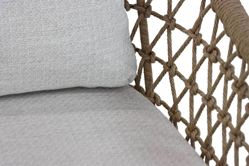Tuinset 8 personen 300 cm Aluminium/wicker Taupe Coco Bali/Brighton
