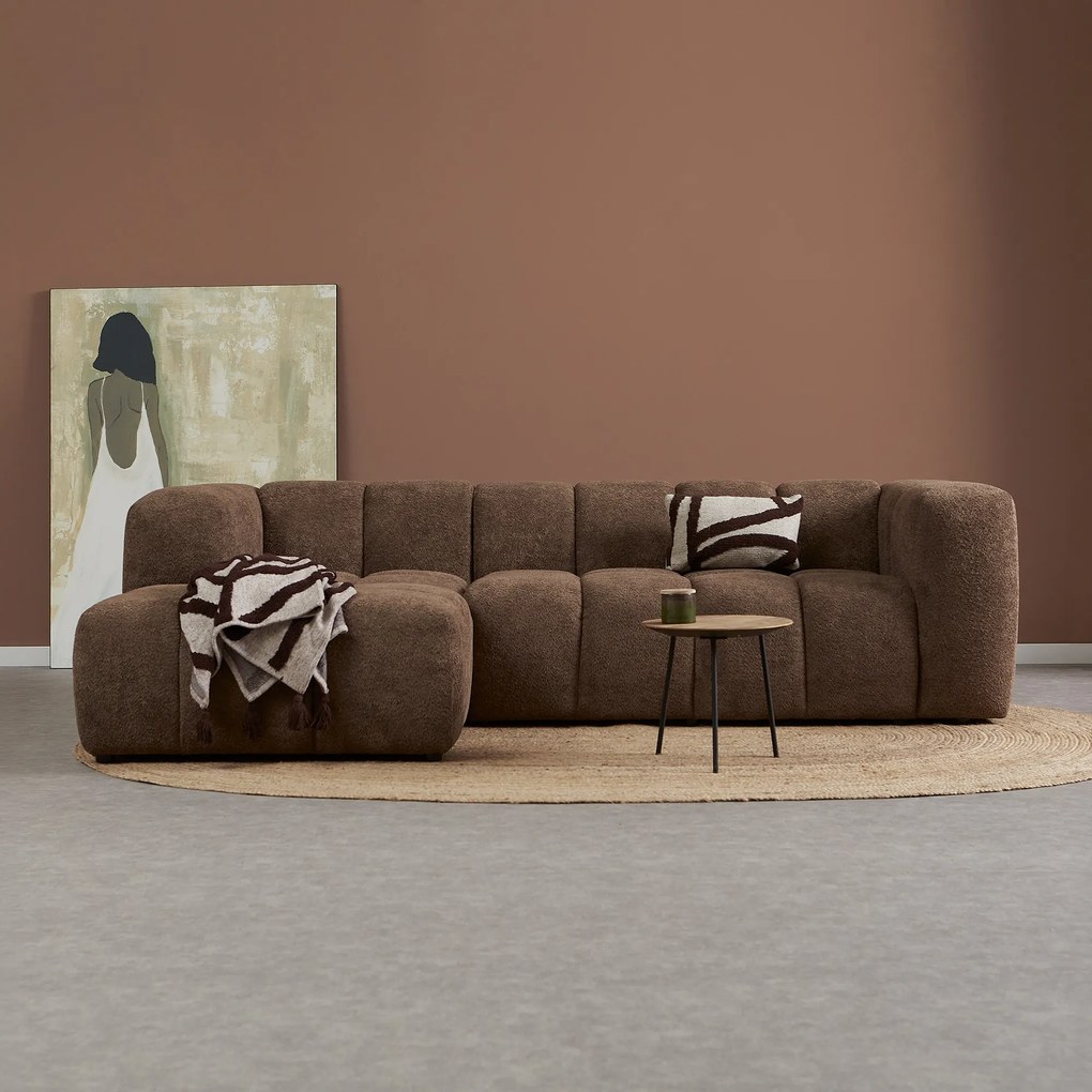 Design Bank Bruin Hoek Links