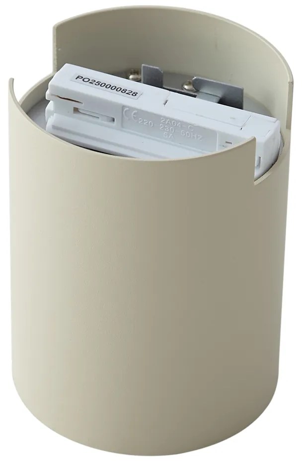 Moderne spot beige voor railsysteem 1-fase - Iconic Rondoo Up