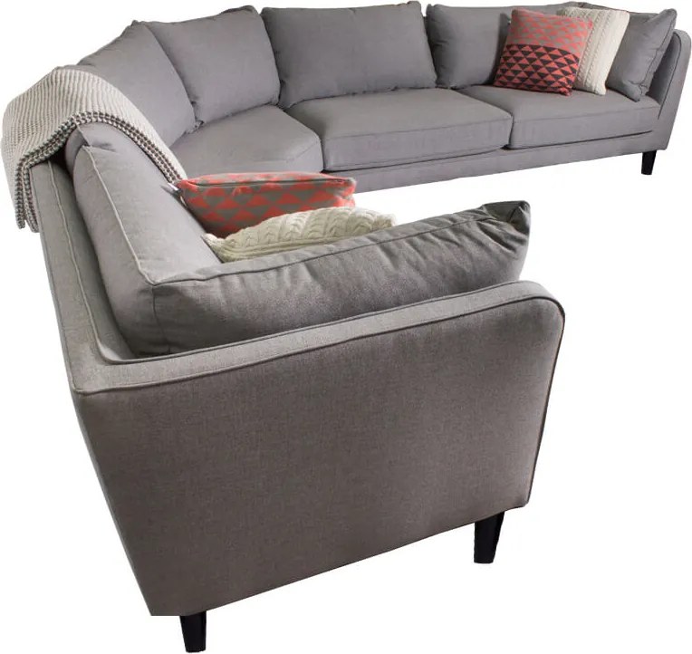 Hoekbank - Samba - rechts - stof Inari lichtgrijs 91