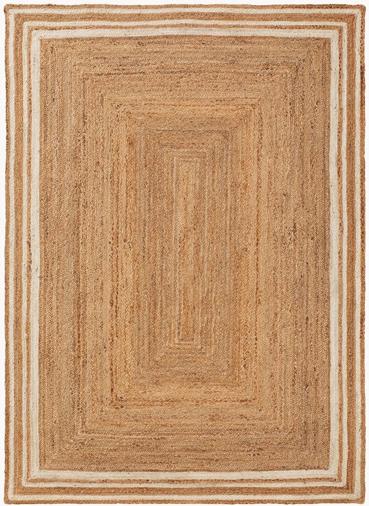 Handgeweven juten vloerkleed Jutta