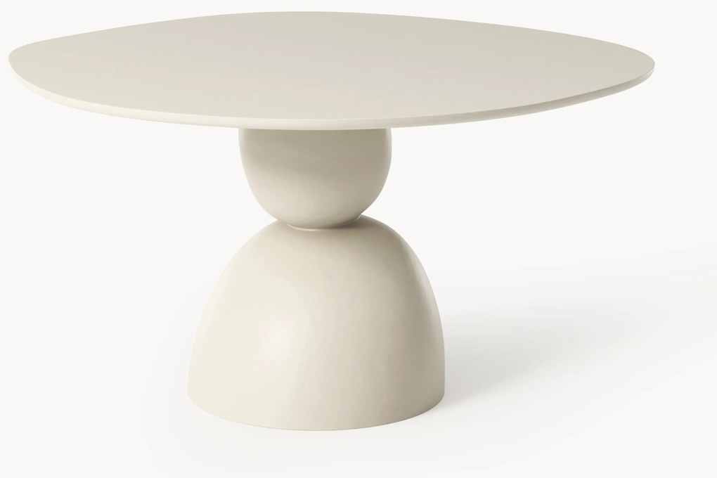 Eettafel Sahra in organische vorm, Ø 116 cm