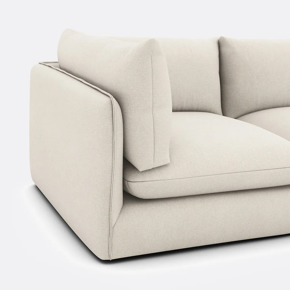 3-zits modulaire sofa met poef, polyester, MALO