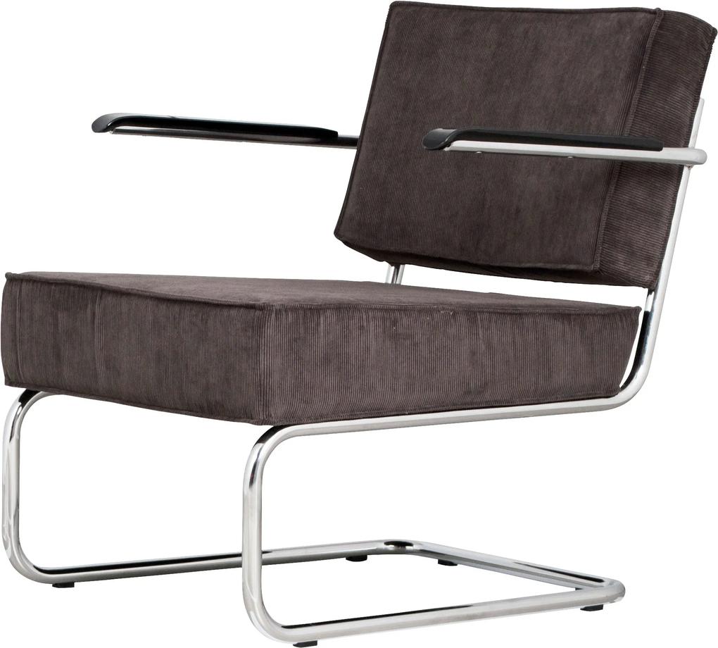 Armstoel Lounge Chair Ridge Rib grijs