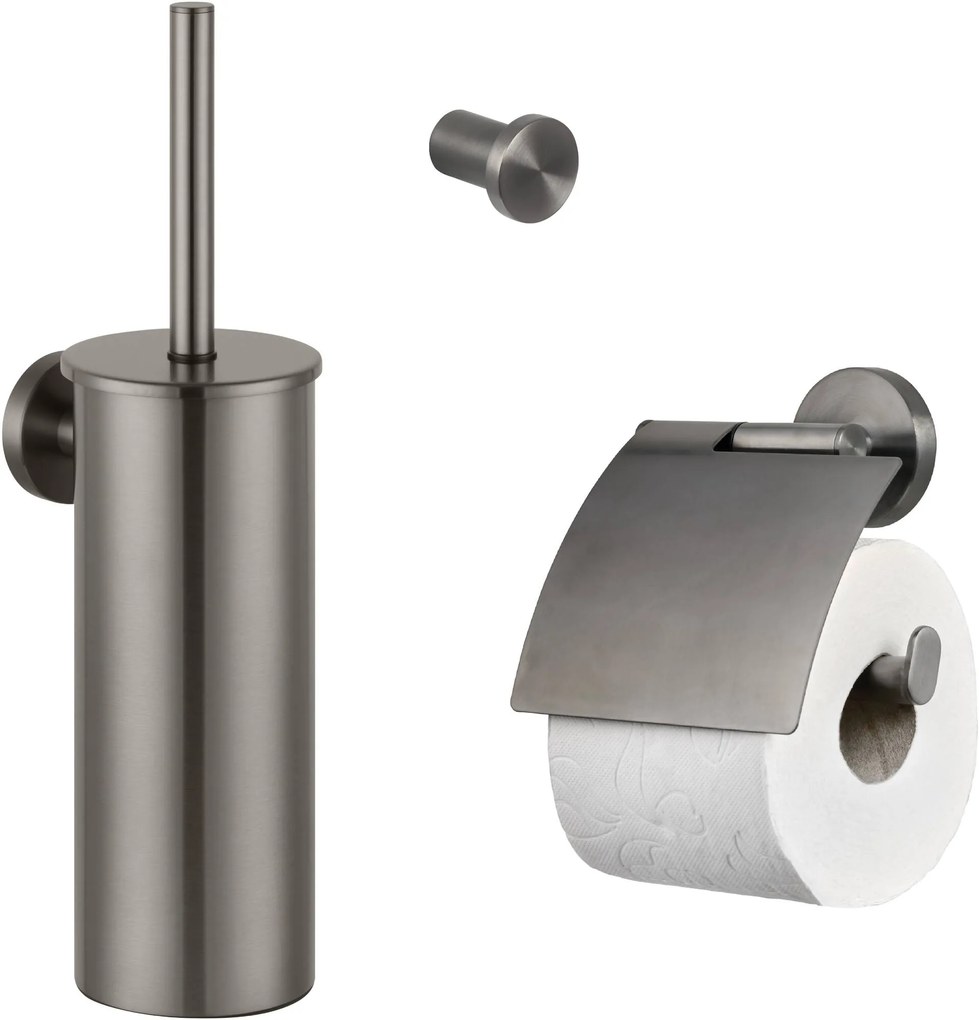 Saqu Nemo 3-delige toiletset gunmetal