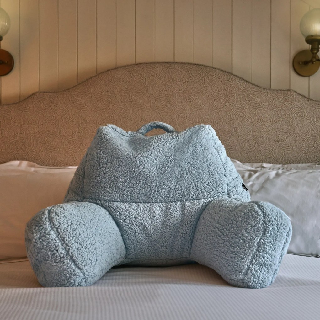 Teddy Fleece Chill Kussen - Aqua