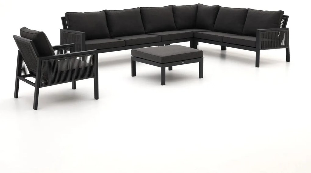 Hoek loungeset Manifesto  | 7 personen | Loungeset Grijs | Hoekbank Aluminium | 324x246cm | Kees Smit Tuinmeubelen