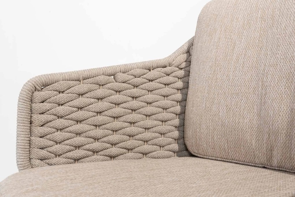 4 Seasons Outdoor Eros tuinstoel latte  Tuinstoel    beige weerbestendig