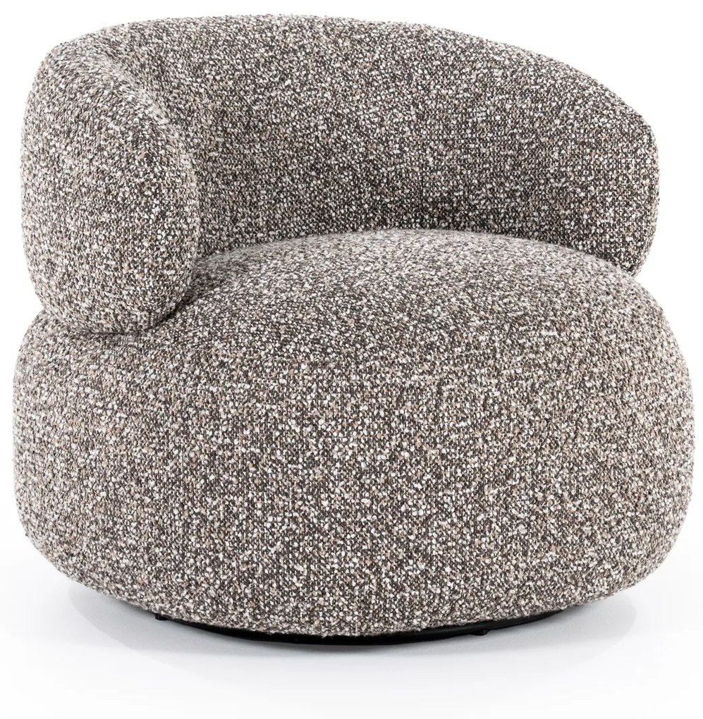 Eleonora Maeve Draaifauteuil Rond Taupe