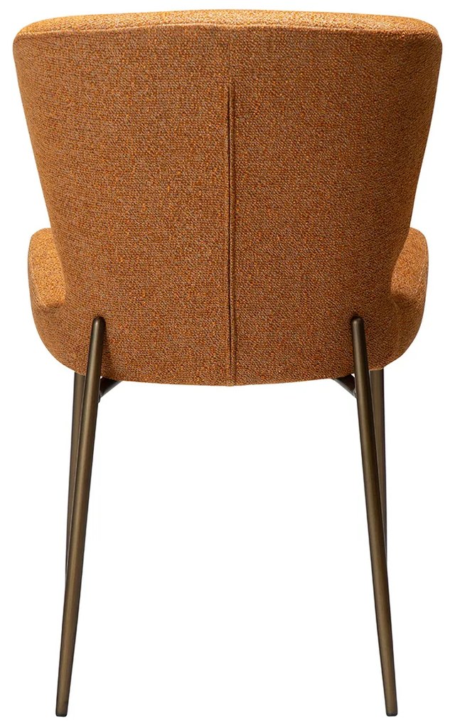 Dan-Form Glory Luxe Eetkamerstoel Oranje Pumpkin Spice Boucle