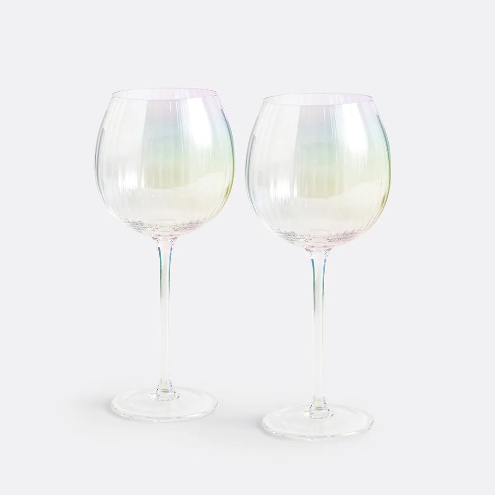 Set van 2 cocktailglazen, Irizalo