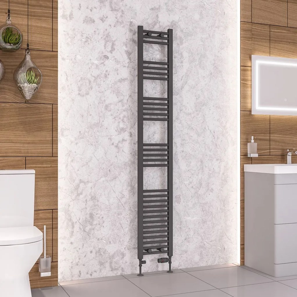 Eastbrook Wendover handdoekradiator 30x180cm 588W antraciet mat