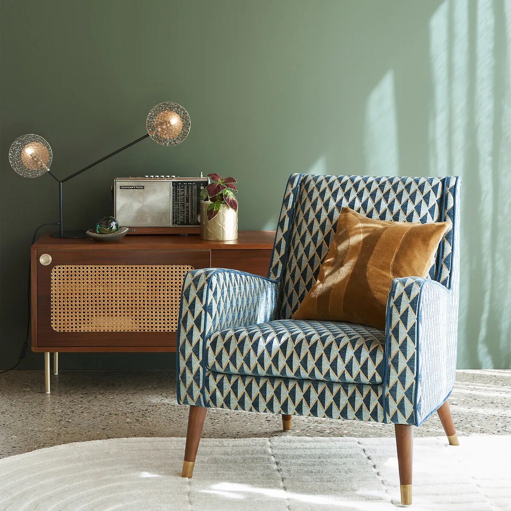 Fauteuil in fluweel, (Y)